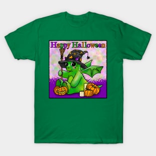 Happy Halloween says the little Halloween Dragon T-Shirt